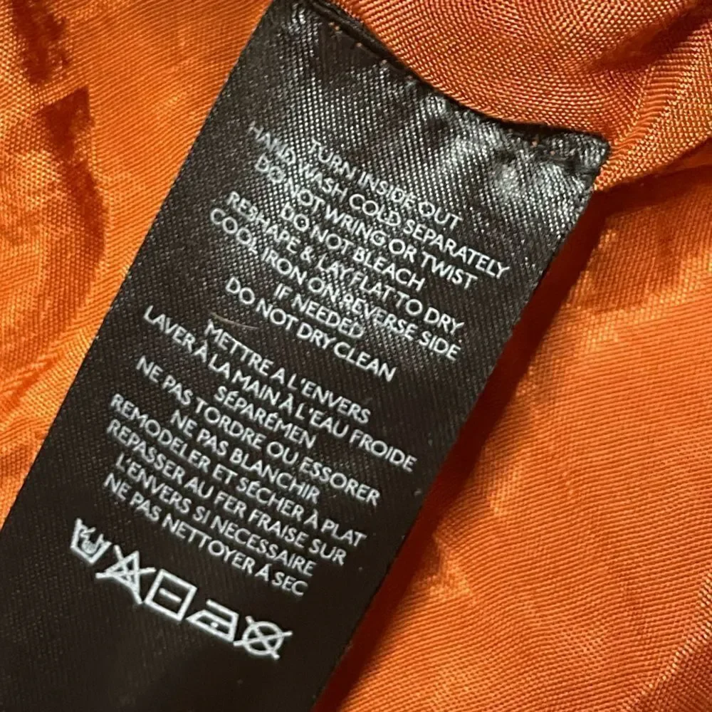 NWOT FREE PEOPLE Chelsea Coin Moto Jacket Orange/Gold Size XS